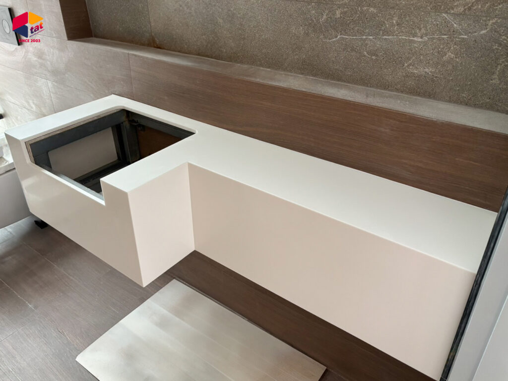 หินสังเคราะห์, ท็อปเคาน์เตอร์, ท็อปหิน, acrylic solid surface