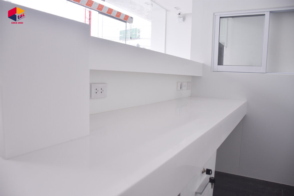 หินสังเคราะห์, ท็อปเคาน์เตอร์, ท็อปหิน, acrylic solid surface