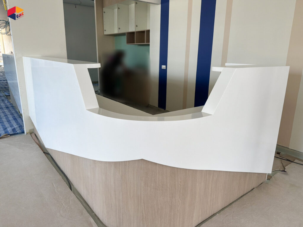 หินสังเคราะห์, ท็อปเคาน์เตอร์, ท็อปหิน, acrylic solid surface